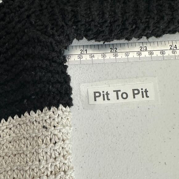 Chicos Womens Chunky Knit Sweater Size 2 US L Metallic Striped‎ - Picture 6 of 8